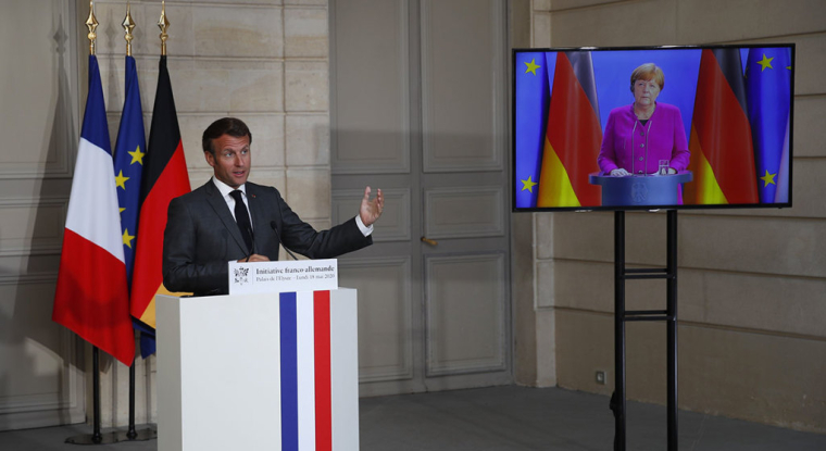 Feu vert d'Angela Merkel et Emmanuel Macron pour un plan de relance. (© AFP)
