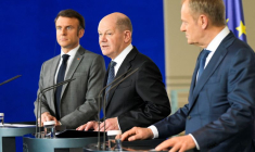 Le Premier ministre polonais Tusk et le président français Macron rencontrent le chancelier allemand Scholz à Berlin