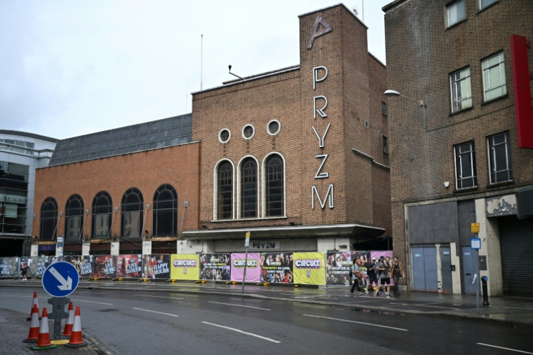 Le club PRYZM Kingston, au sud-ouest de Londres, le 31 juillet 2025, quelques jours après sa fermeture pour travaux ( AFP / JUSTIN TALLIS )