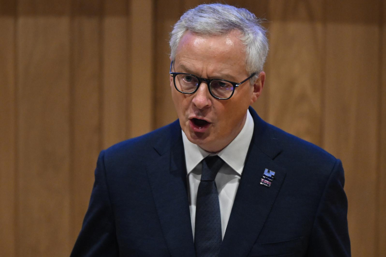 Bruno Le Maire, à Bletchley Park (Royaume-Uni), le 2 novembre 2023 ( AFP / JUSTIN TALLIS )