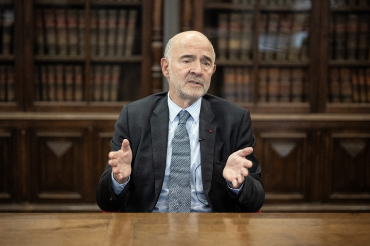 Le HCFP est présidé par Pierre Moscovici, premier président de la Cour des Comptes. A Toulouse, le 16 octobre 2024. ( AFP / LIONEL BONAVENTURE )