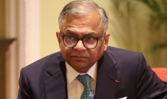 Natarajan Chandrasekaran à Bombay, en Inde, le 18 février 2026. ( AFP / LUDOVIC MARIN )