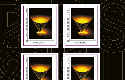 La Poste met en vente un timbre collector de la vasque olympique de Paris 2024. (illustration) (Capture La Poste)