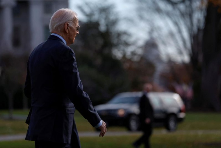 Le président américain Joe Biden à la Maison Blanche à Washington