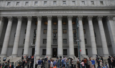 Vue du tribunal des États-Unis à Manhattan