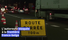 Mobilisation agricole: l'A2/E19 bloquée à la frontière franco-belge