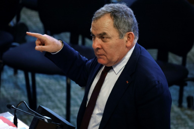 L'ancien maire du 16e arrondissement de Paris et sénateur Francis Szpiner à l'hôtel de ville de Paris le 12 décembre 2023 ( AFP / Ludovic MARIN )