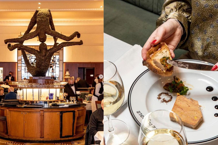 Découvrez 5 restaurants de la capitale qui nous transportent à la Belle Epoque. Crédit photos : captures Instagram @la_coupole_paris