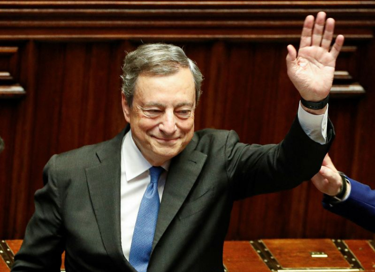 ITALIE: MARIO DRAGHI A REMIS SA DÉMISSION AU PRÉSIDENT MATTARELLA