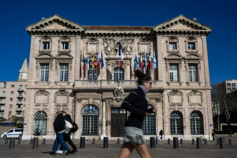 La mairie de Marseille, le 20 février 2026 ( AFP / MIGUEL MEDINA )