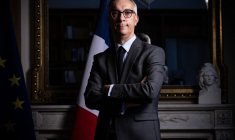 Olivier Christen à Paris, le 28 mars 2024. ( AFP / JULIEN DE ROSA )