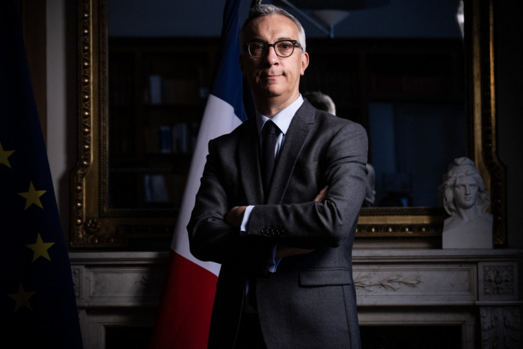 Olivier Christen à Paris, le 28 mars 2024. ( AFP / JULIEN DE ROSA )