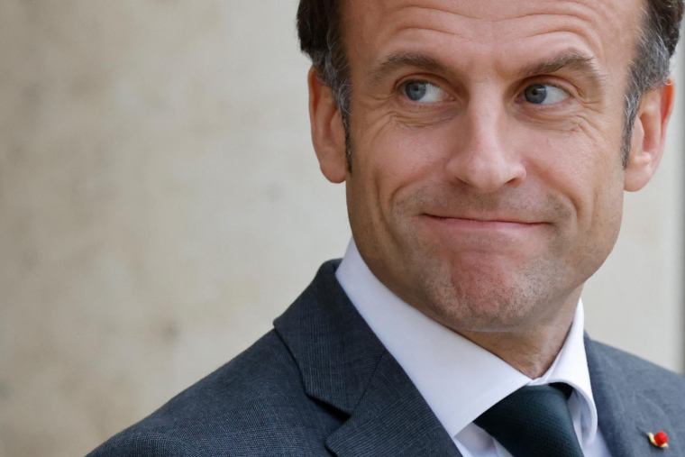 Emmanuel Macron, le 11 mai 2023, à Paris ( AFP / LUDOVIC MARIN )