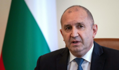 Le Premier ministre bulgare Roumen Radev à Sofia en Bulgarie le 6 octobre 2026 ( AFP / Nikolay DOYCHINOV )