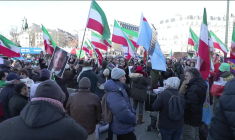 Manifestations en Iran: rassemblement de soutien au Trocadéo à Paris