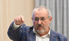 Boris Nadejdine à Moscou, en Russie, le 8 février 2024. ( AFP / NATALIA KOLESNIKOVA )