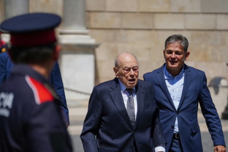 L'ancien président et homme fort de la région de Catalogne Jordi Pujol le 10 août 2024 à Barcelone ( AFP / Manaure QUINTERO )