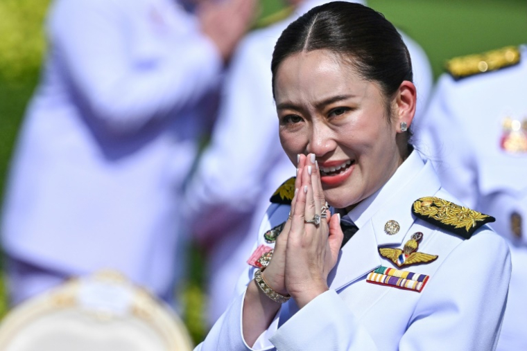 La Première ministre thaïlandaise Paetongtarn Shinawatra, fille de l'ancien Premier ministre Thaksin Shinaatra, le 7 septembre 2024 à Bangkok ( AFP / MANAN VATSYAYANA )