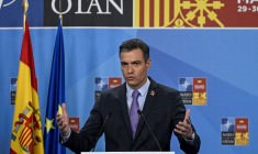 Pedro Sanchez à Madrid, en Espagne, le 30 juin 2022. ( AFP / PIERRE-PHILIPPE MARCOU )