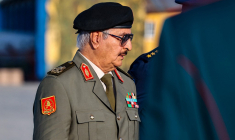 Le maréchal Khalifa Haftar est l'homme fort de l'est de la Libye ( GENERAL COMMAND OF THE LIBYAN NA / - )