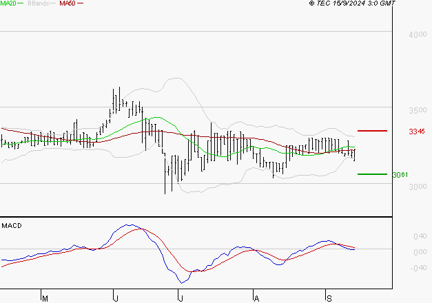 BOIRON SA : Sous les résistances, une consolidation est probable