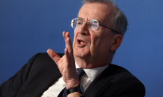Francois Villeroy de Galhau, le 12 avril 2023, à Washington ( GETTY IMAGES NORTH AMERICA / KEVIN DIETSCH )