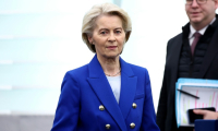 La présidente de la Commission européenne Ursula von der Leyen au parlement européen à Strasbourg, le 8 octobre 2025 ( AFP / FREDERICK FLORIN )