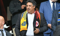 le rugbyman Serge Blanco au stade de France à Saint-Denis pour la final du TOP 14, le 15 juin 2019 ( AFP / DOMINIQUE FAGET )