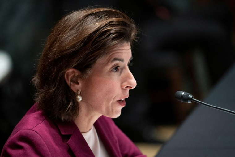 La secrétaire d'État au commerce, Gina Raimondo, lors d'une audition, à Washington
