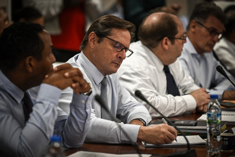 Stéphane Hayot à Fort-de-France, le 16 octobre 2024. ( AFP / PHILIPPE LOPEZ )
