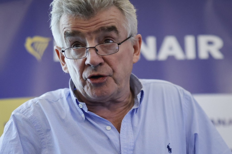 Le PDG de Ryanair, Michael O'Leary, à Londres, le 2 mars 2022 ( AFP / TOLGA AKMEN )