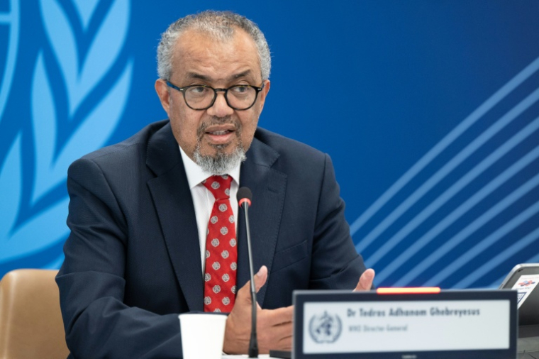 Le directeur général de l'Organisation mondiale de la Santé (OMS), Tedros Adhanom Ghebreyesus, en conférence de presse virtuelle consacrée au hantavirus, à Genève, le 7 mai 2026 ( Organisation mondiale de la santé / Christopher BLACK )