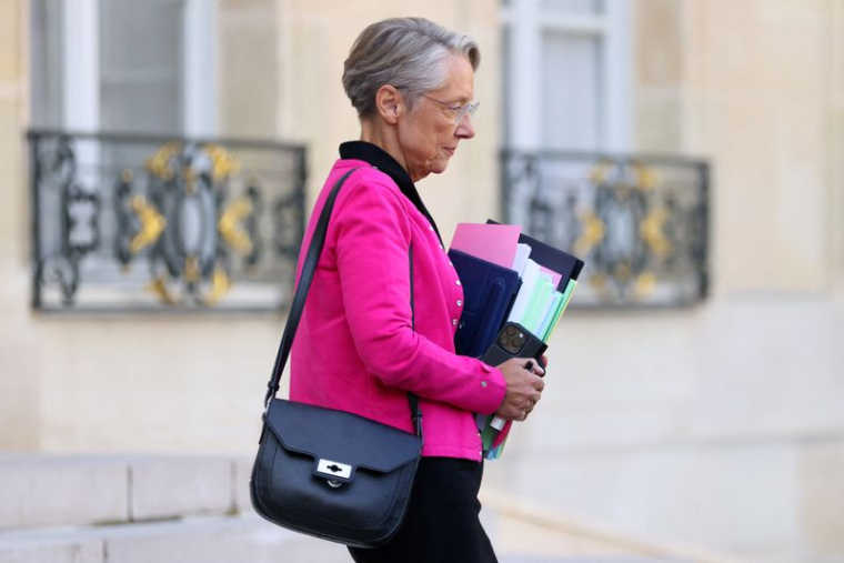 La Première ministre Elizabeth Borne au palais de l'Élysée
