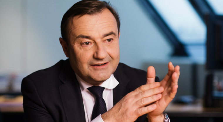 Entretien exclusif avec Jean-Michel Szczerba, codirecteur général de Plastic Omnium. (© M. Bertrand / Plastic Omnium)