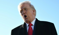 Donald Trump à Fort Bragg en Caroline du Nord, le 13 février 2026 ( AFP / Mandel NGAN )