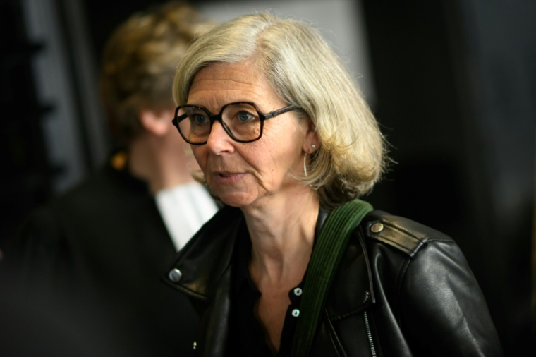 L'avocate de Martin Ney, Marie-Emmanuelle Beloncle, au palais de justice de Nantes le 19 mai 2026 ( AFP / Loic VENANCE )