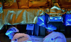 Des salariés d'Airbus à Toulouse, le 15 mars 2017. ( AFP / REMY GABALDA )