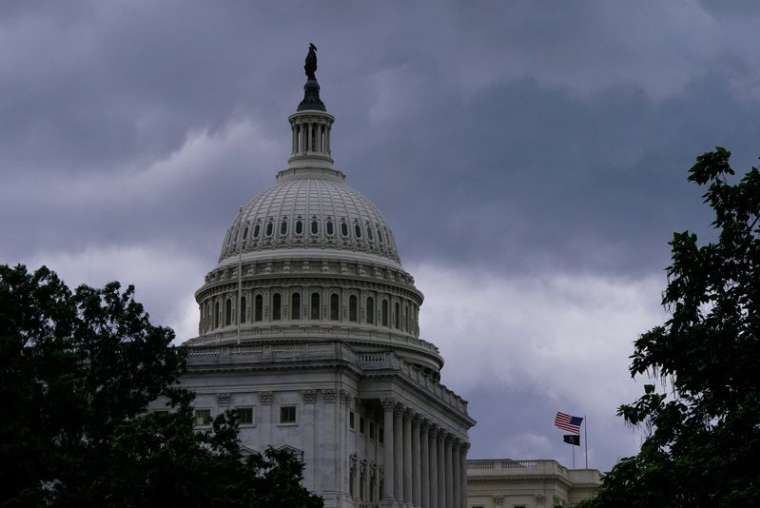 Le Capitole des États-Unis est visible à Washington, D.C.