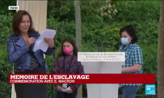 Mémoire de l'esclavage : début de la cérémonie de commémoration par la lecture de textes