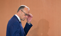 Le chancelier allemand Friedrich Merz, à Berlin, le 21 mai 2025 ( AFP / Tobias Schwarz )