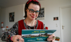Éléonore Laloux chez elle à Arras dans le Pas-de-Calais, le13 février 2020 ( AFP / DENIS CHARLET )