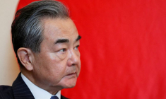 Wang Yi, le chef de la diplomatie chinoise, lors d'une réunion à Budapest, Hongrie