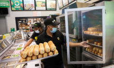 Photo de serveurs à New York