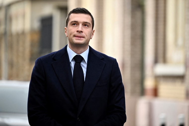 Jordan Bardella à Saint-Denis, le 17 novembre 2023. ( AFP / JULIEN DE ROSA )