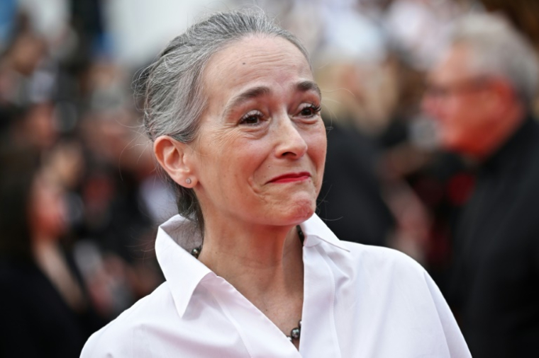 La présidente de France Télévisions, Delphine Ernotte Cunci, au Festival de Cannes le 16 mai 2023 ( AFP / LOIC VENANCE )