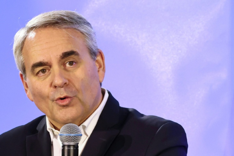 Le président des Hauts-de-France, Xavier Bertrand, à Saint-Quentin (Aisne), le 25 octobre 2025 ( AFP / Francois LO PRESTI )