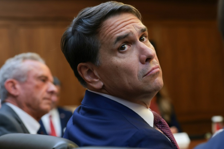 Le ministre de la Justice américain par intérim Todd Blanche assiste à une réunion à Camp David, dans le Maryland, le 31 juillet 2026 ( GETTY IMAGES NORTH AMERICA / Anna Moneymaker )