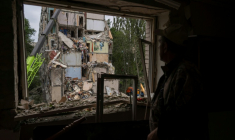 Après une attaque russe sur Kiev, le 31 juillet 2025 ( AFP / OLEKSII FILIPPOV )