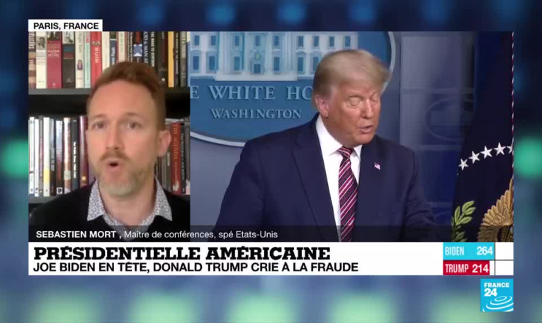 Présidentielle américaine : Joe Biden en tête, Donald Trump crie à la fraude