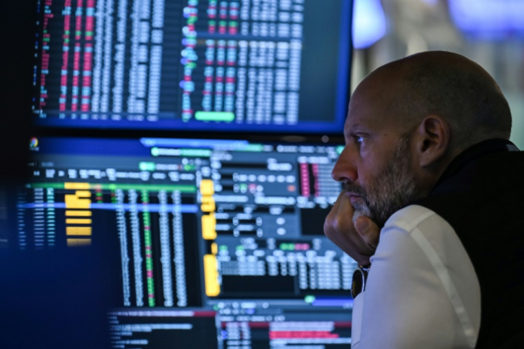Un opérateur à la Bourse de New York, le 18 juillet 2025 ( AFP / ANGELA WEISS )